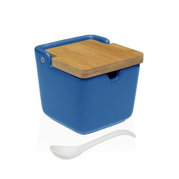 Sockerskål Versa Blå Keramik 8,8 x 8,5 x 8,8 cm