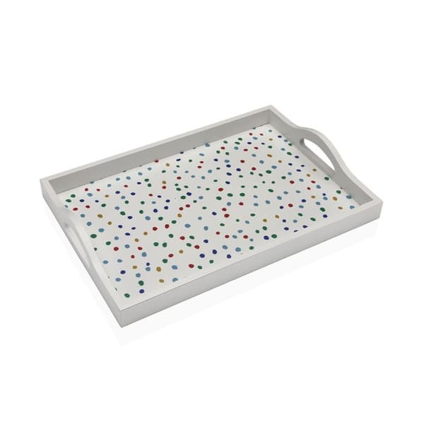 Bricka Versa Dotty MDF Trä 24 x 4,5 x 34 cm