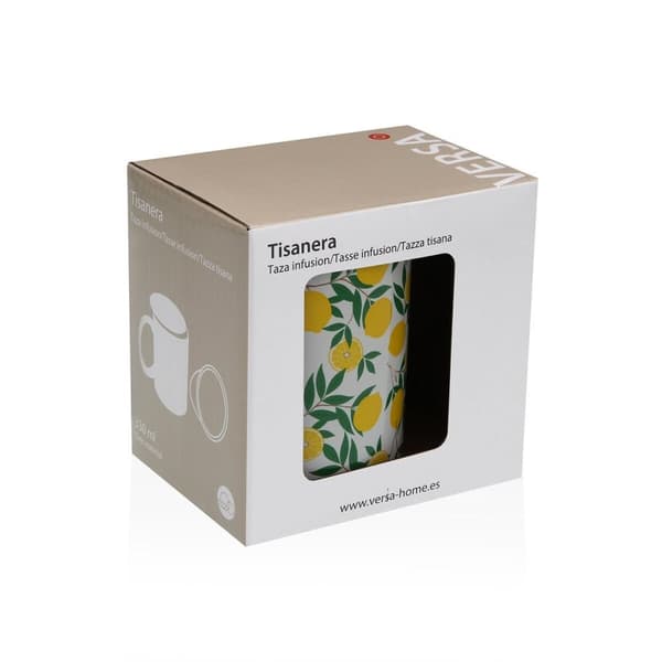 Kopp med tefilter Versa Lemon