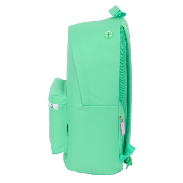 Laptop rygsæk Benetton benetton Grøn 31 x 41 x 16 cm