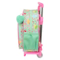 Miniatyrbillede 3 af 3: Skolerygsæk med hjul Disney Princess Bloom Grøn Pink 26 x 11 x 67 cm 26 x 34 x 11 cm