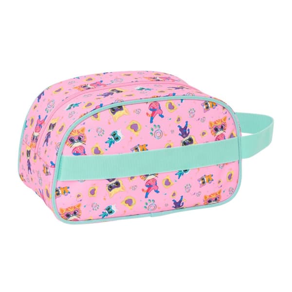 Travel Vanity Case SuperKitties Pink Turkis 26 x 15 x 12 cm