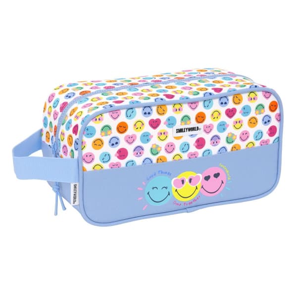 Matkatossupidike Smiley Joyful Monivärinen Vaaleansininen 29 x 15 x 14 cm