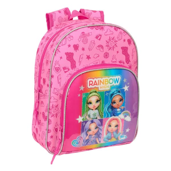 Skolväska Rainbow High Shine Flerfärgad 28 x 34 x 10 cm
