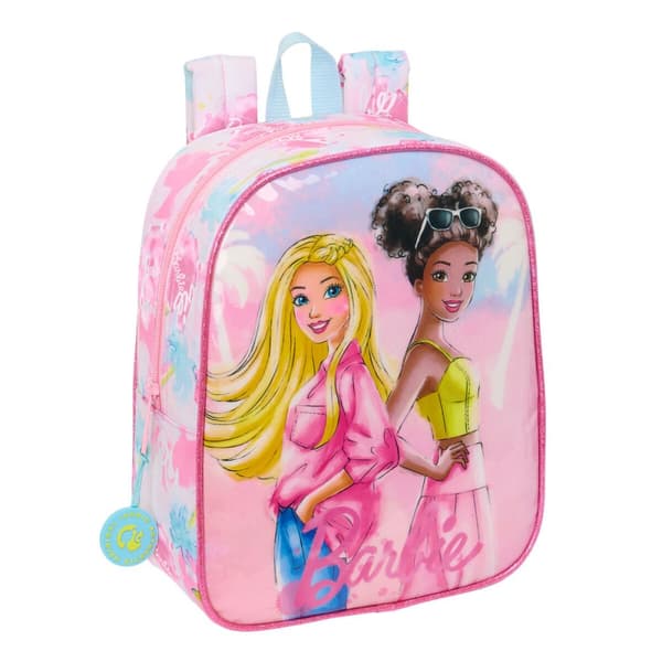 Skolväska Barbie Painterly Pink Himmelsblå 22 x 27 x 10 cm