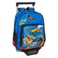 Miniatyrbillede 1 af 3: Skolerygsæk med hjul Hot Wheels Let's race Blå Sort 27 x 33 x 10 cm