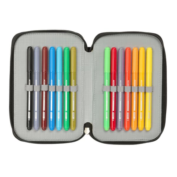 Dobbelt Penalhus Star Wars Rebellion Sort 12,5 x 19,5 x 4 cm Dobbelt Penalhus 29 stk.
