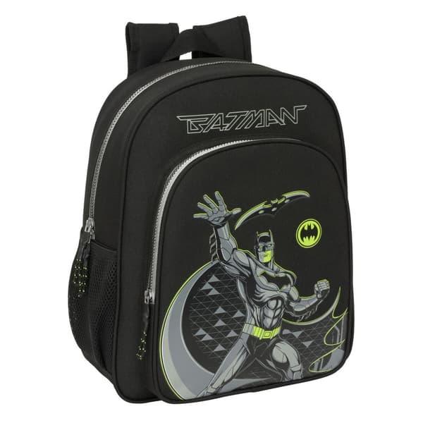 Skoletaske Batman Game over Sort 32 x 38 x 12 cm
