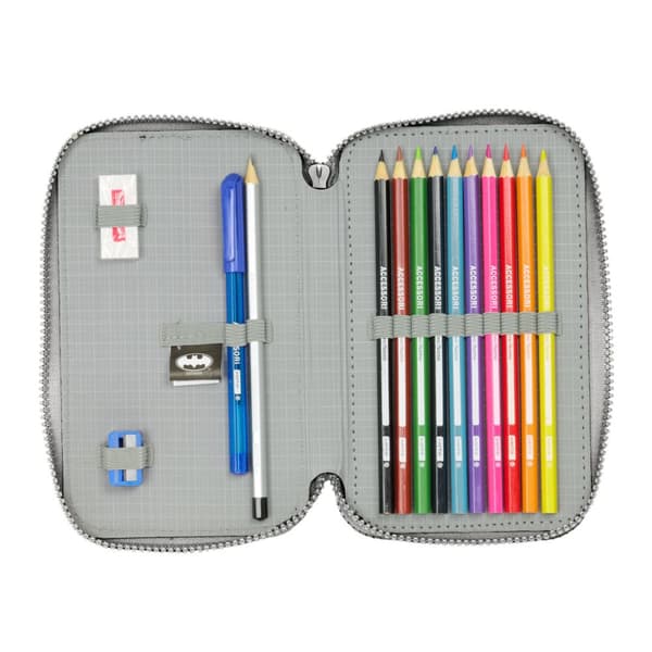 Dobbelt Penalhus Batman Game over Black 12,5 x 19,5 x 4 cm Dobbelt Penalhus 29 stk.