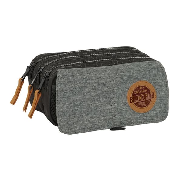 Holdall BlackFit8 Old school Sort Grå 21,5 x 10 x 8 cm