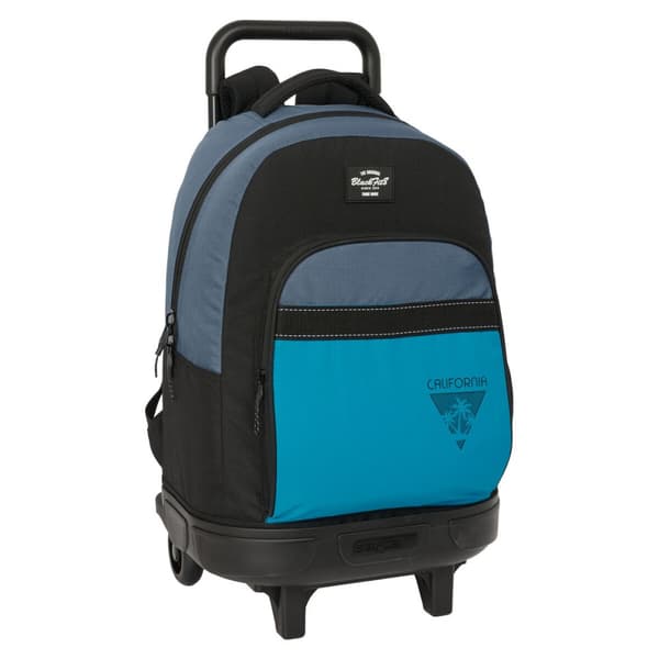 Koulureppu pyörillä BlackFit8 California Blue Black 33 x 45 x 22 cm