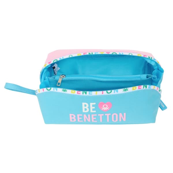 Holdall Benetton Unik Pink Turkis 20 x 8 x 8 cm