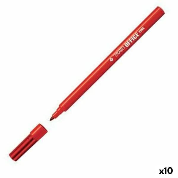 Filtpenne Tratto Red 12 stykker (10 enheder)