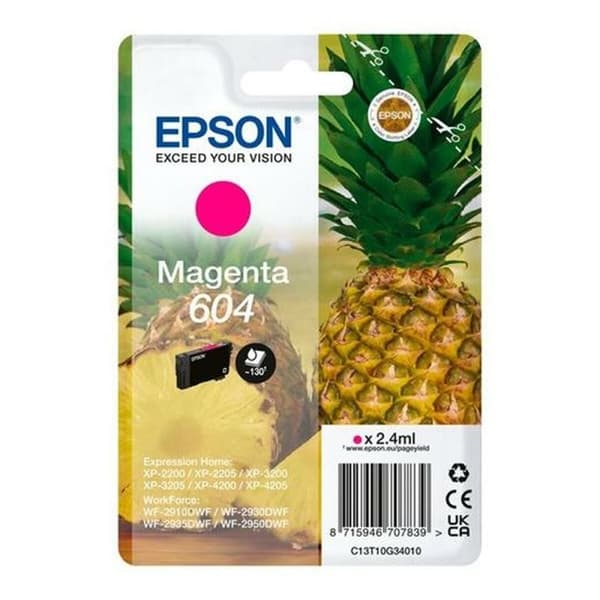 Originalbläckpatron Epson XP-2200 WF-2910DWF svart magenta (10 enheter)