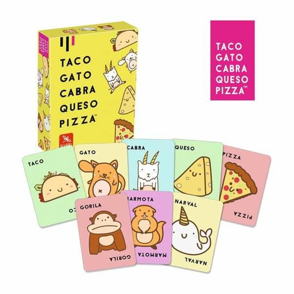 Opetuspeli Lúdilo Taco, Gato, Cabra, Queso, Pizza