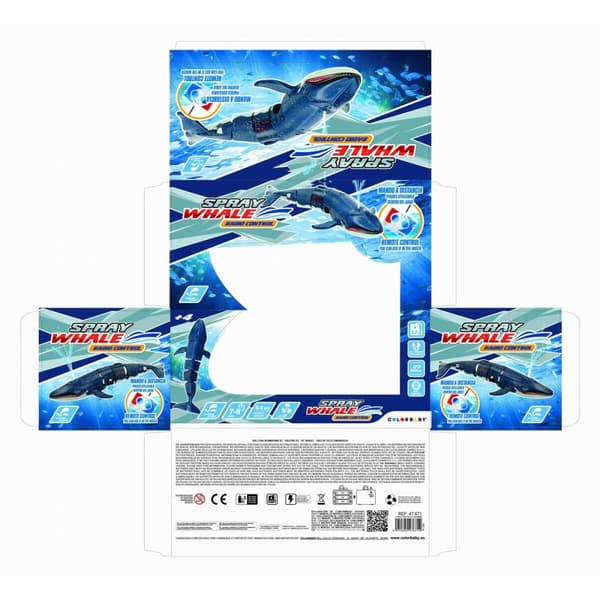 Set Colorbaby Racing Boat Radiokontroll Whale