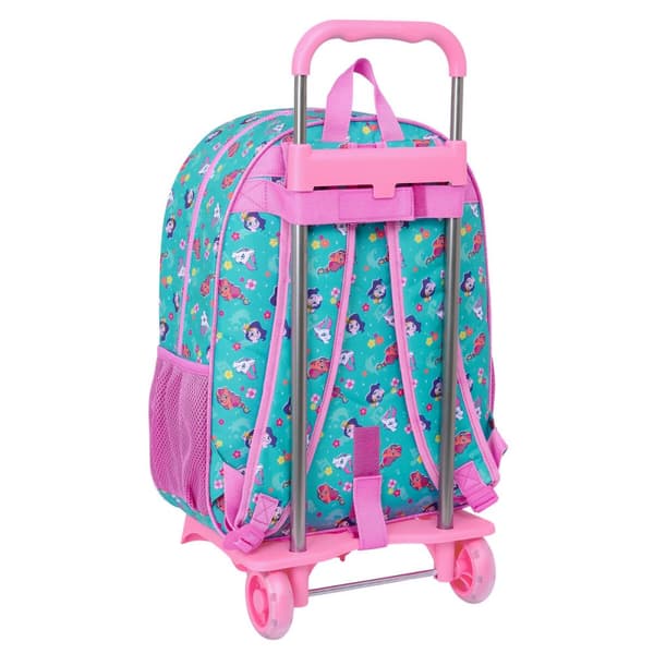 Koulureppu pyörillä My Little Pony Magic Pink Turquoise 33 x 42 x 14 cm
