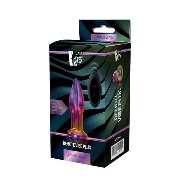 Analplugg Dream Toys Glamour Glas Flerfärgad