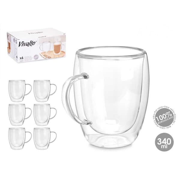 Mugg Vivalto OCT-DG2225L Transparent 340 ml (6 enheter)