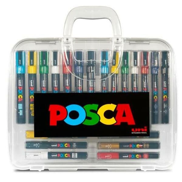 Set med filtpennor POSCA Multicolour (6 enheter)