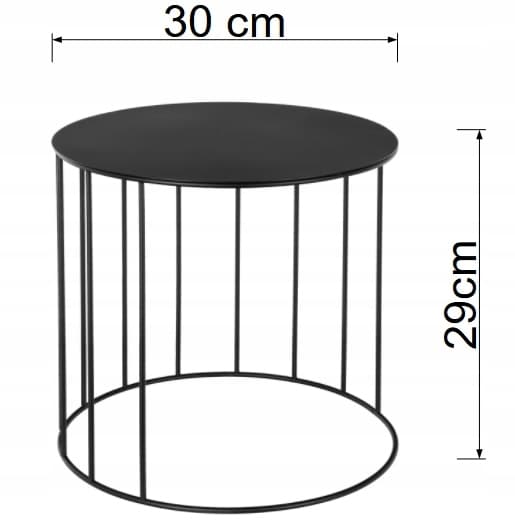 Metal stående blomsterstativ LOFT 29 cm trådbord