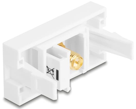 Delock Easy 45 Modul RP-SMA hunn til RP-SMA hunn hvit