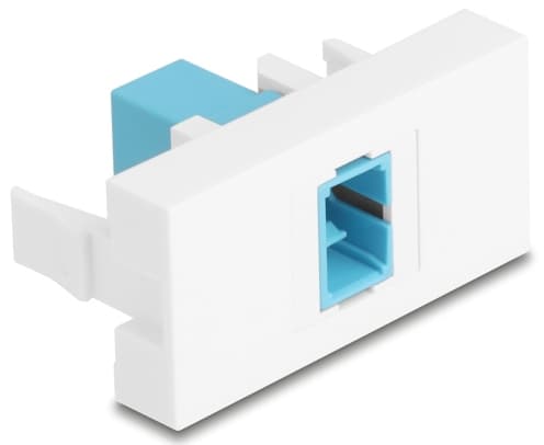 Delock Easy 45 Modul SC Simplex hunn til SC Simplex hunn aqua / hvit