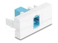 Miniatyrbilde 1 av 2: Delock Easy 45 Modul SC Simplex hunn til SC Simplex hunn aqua / hvit