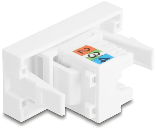 Delock Easy 45 -moduuli RJ12-pistorasiaan LSA UTP:hen valkoinen