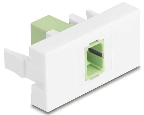 Delock Easy 45 -moduuli SC Simplex naaras SC Simplex naarasliitin limenvihreä / valkoinen Lime, Valkoinen