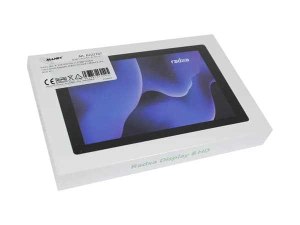 ALLNET Radxa zbh. 8"" Zoll FHD DSI LCD Mipi Display Touchscreen kapazitiv AD001 for Rock 5 (AD001_ROCK5_A+Roc4C+)