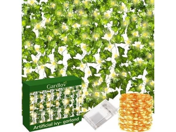 Gardlov Konstgjord murgröna + LED Gardlov 24538