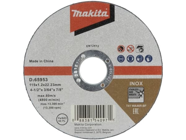 Makita D-65953-12 Leikkuukiekko 115 mm 22,23 mm 12 kpl