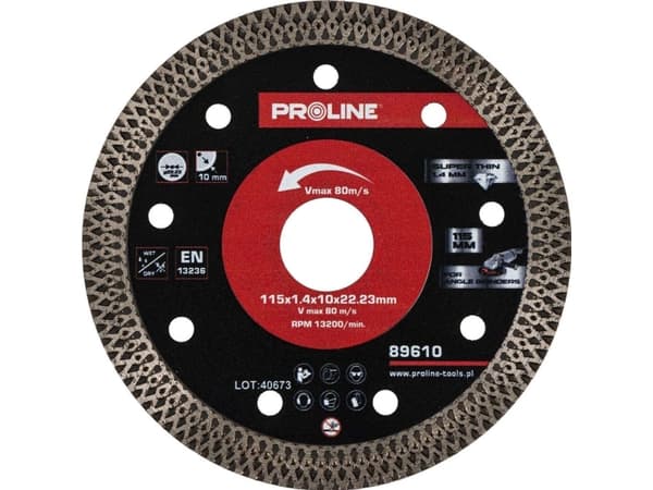 Proline Diamantkapskiva, tunn, 115*1,4*10*22,23, Proline
