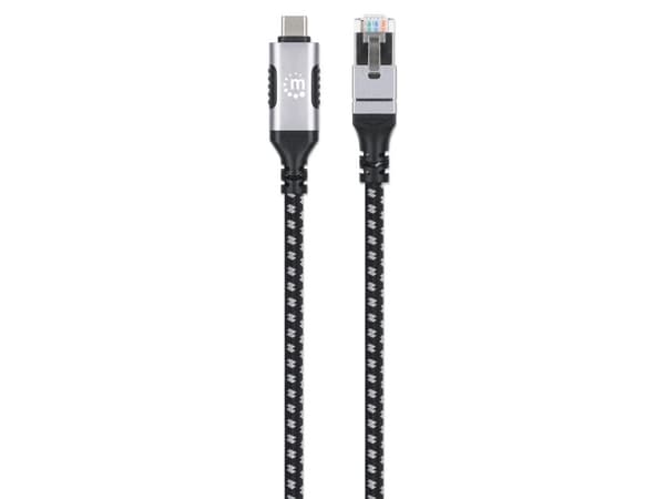 Manhattan USB-C Gigabit Ethernet -verkkokaapeli 2m - Digitaalinen/tiedonsiirto - Verkko (394826)