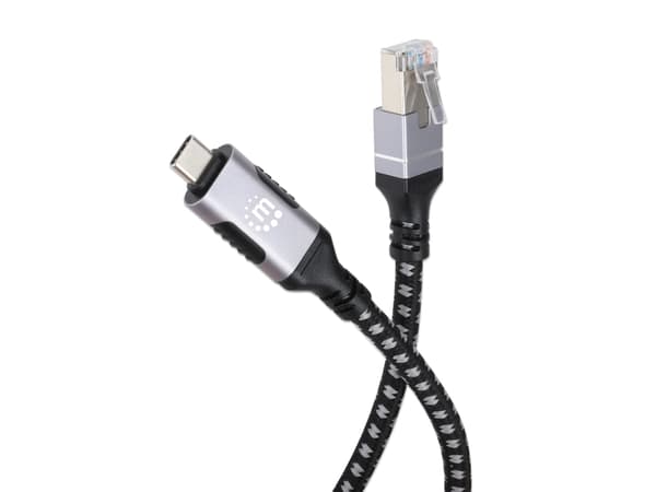 Manhattan USB-C Gigabit Ethernet -verkkokaapeli 2m - Digitaalinen/tiedonsiirto - Verkko (394826)