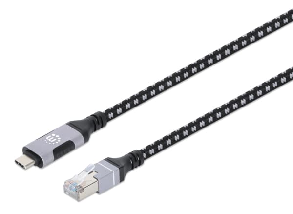 Manhattan USB-C Gigabit Ethernet -verkkokaapeli 2m - Digitaalinen/tiedonsiirto - Verkko (394826)