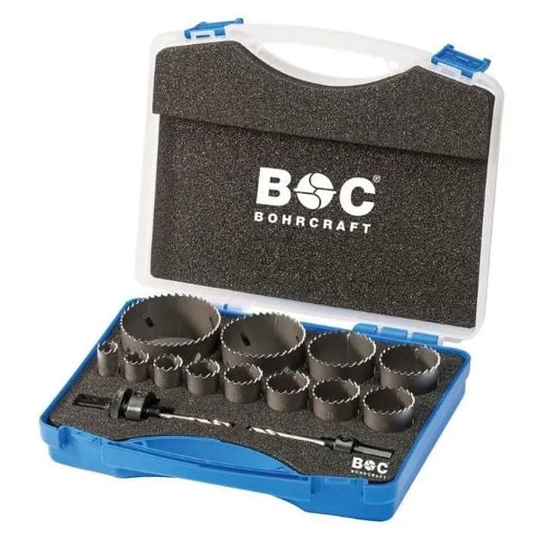 Bohrcraft Hulsavsæt RLS12 - 14 dele Bi-Metal HSS