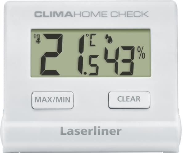 Laserliner ClimaHome-Check, Innendørs, Temperatur- og fuktighetssensor, Frittstående, 0 - 50 °C, 20 - 99%, 1 °C