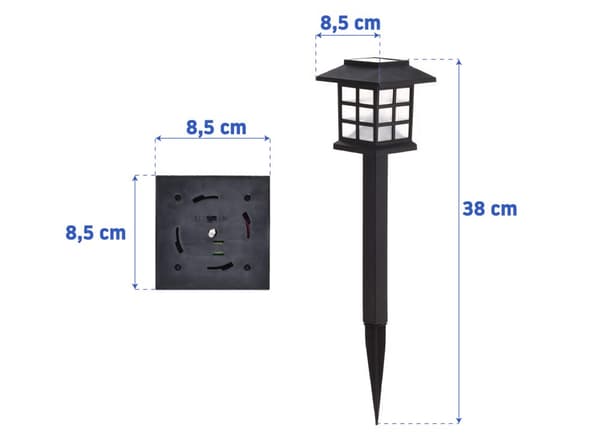 SOLCELLELAMPE TUTUMI 240992C BLACK