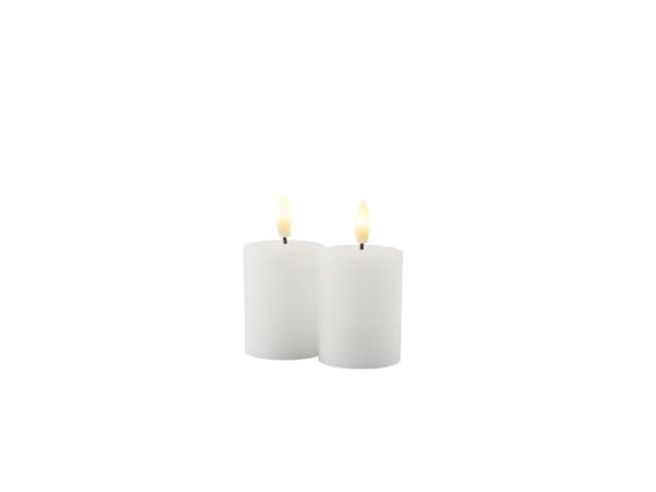 Sirius Sille Ladattava valaisinpönttö Mini Valkoinen - Ø 5 cm - K 6,5 cm - 2 kpl