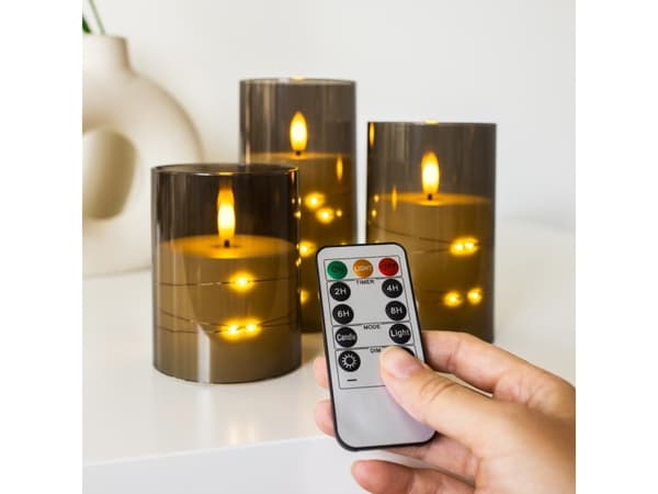 OlsenHome - LED Lys I Glas - 3 stk