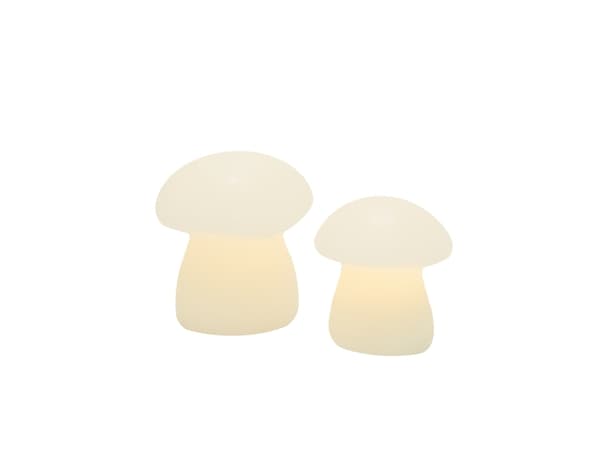 Sirius Elvina svamp, 2 st. 7,8cm + 9,5cm, vit