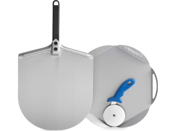 Gi Metal Kit "A Casa Mia" with Amica peel Classica 30 cm, tray and wheel 10 cm