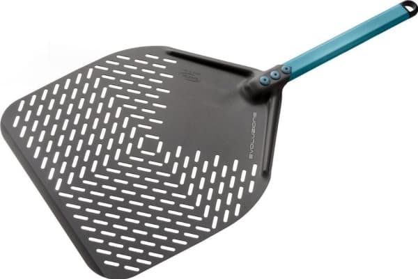 Gi.Metal Evoluzione Rectangular Perforated Pizza Peel 36x36 cm Handle 30 cm