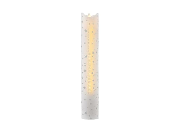 Sirius Sara Kalenderlys - Sølv - H 29 cm
