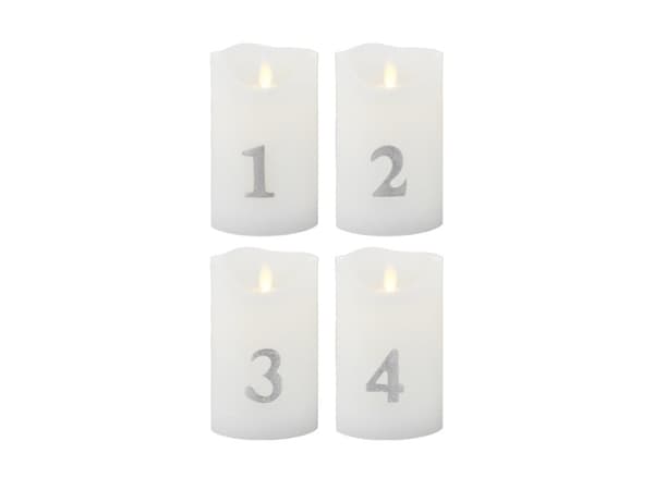 Sirius Home Sara, Sølv, Hvit, 1 ampuller, LED, Batteri, AA, 130 mm
