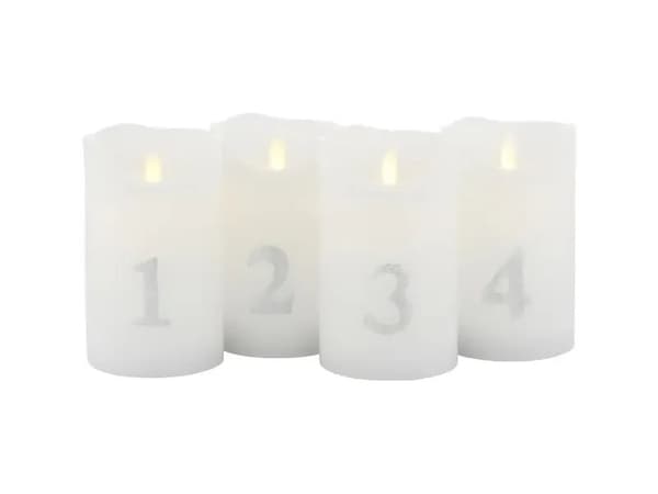 Sirius Home Sara, Sølv, Hvit, 1 ampuller, LED, Batteri, AA, 130 mm Sølv, Hvit