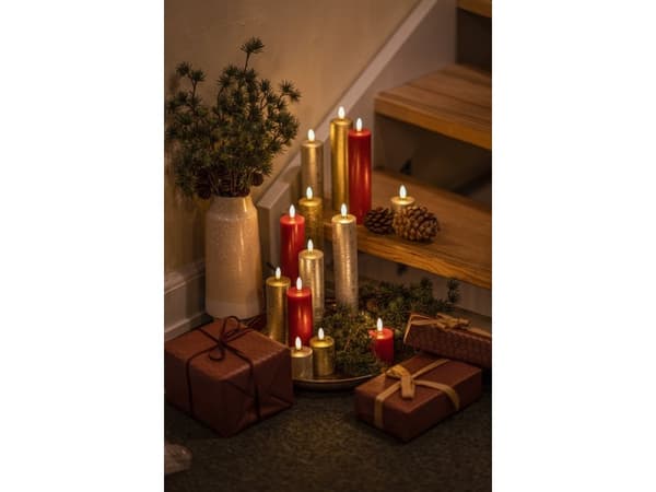 Sirius Home Sille Exclusive, Figur, Rød, Voks, 3 lamper, LED, Batteri