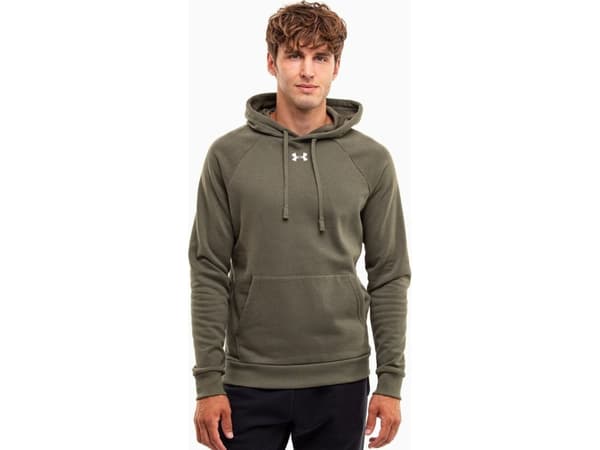 Bluza męska Under Armour Rival Fleece Hoodie oliwkowa 1379757 390 S